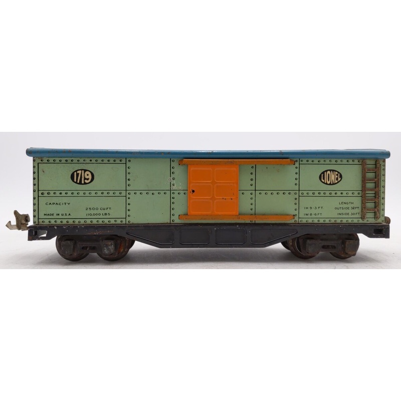 Lionel 1719 Vintage O Lithographed Tinplate Boxcar VG