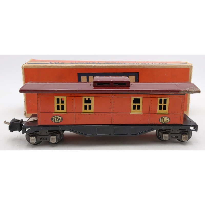 Lionel 2722 Vintage O Prewar Tinplate Lithographed Caboose EX/Box