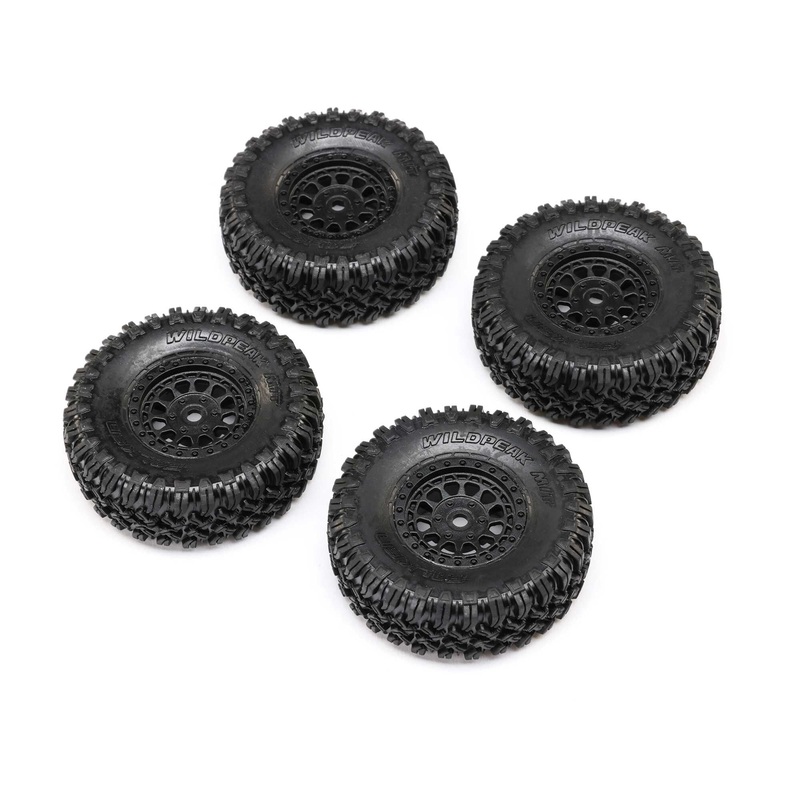 Axial AXI-1538 SCX24 1.0 Black Rhino Primm & Falken M/T Tires (Pack of 4)
