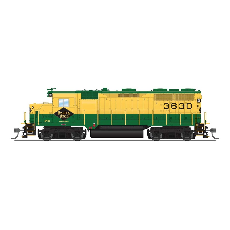 Broadway Limited 8928 HO Reading EMD GP35 Diesel Locomotive Sound/DCC/DC #3630
