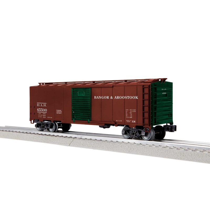 Lionel 2442262 O Bangor and Aroostook Steel Side Boxcar #65500