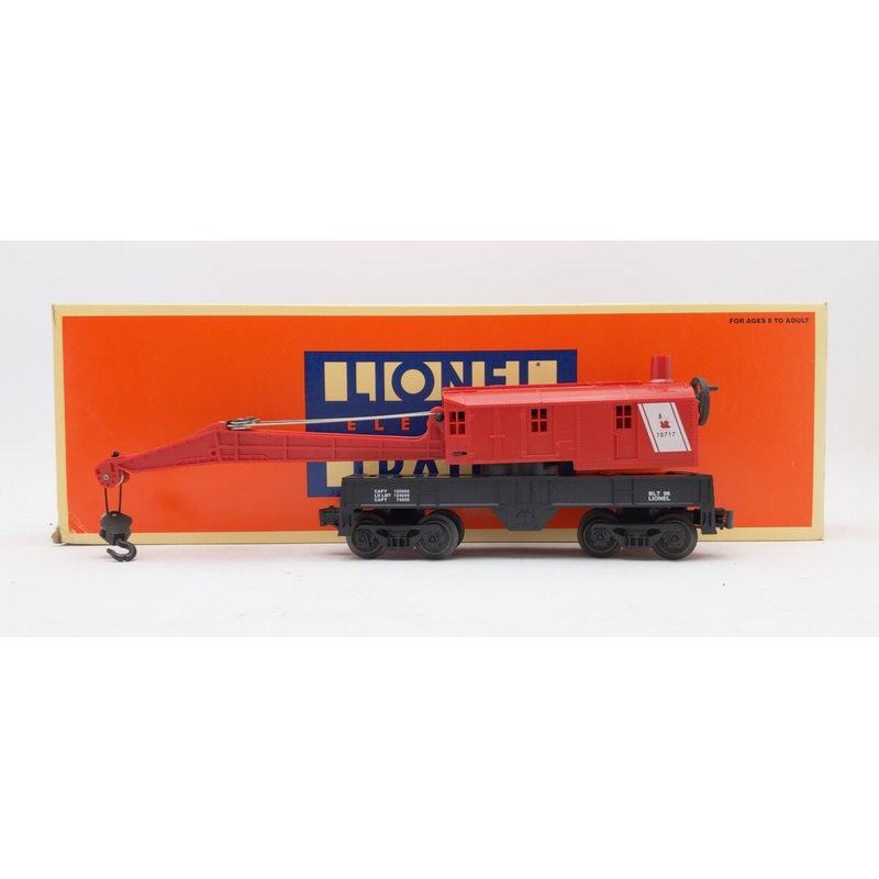 Lionel 6-16717 O Gauge Jersey Central Four Wheel Crane Car VG/Box