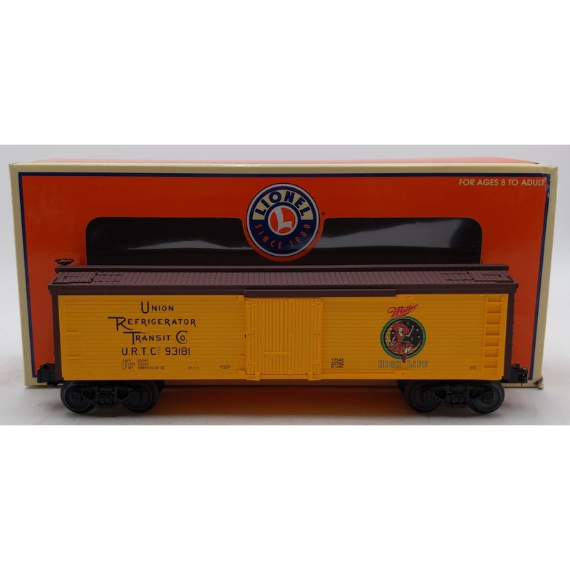 Lionel 6-17343 O Gauge Miller High Life Lady & Moon Refrigerator Car LN/Box