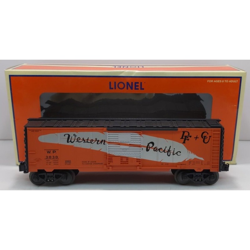 Lionel 6-25003 O Gauge Western Pacific Boxcar #3030 EX/Box