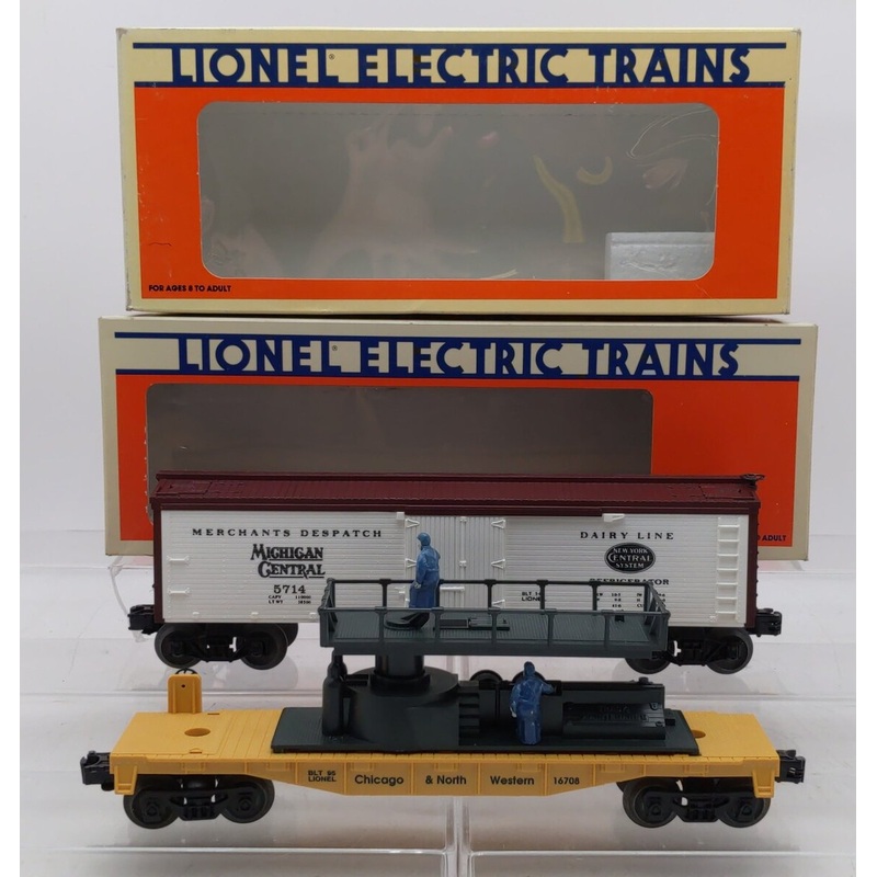 Lionel  O Gauge Assorted Freight Cars – 6-16708 & 6-5714 [2] EX/Box