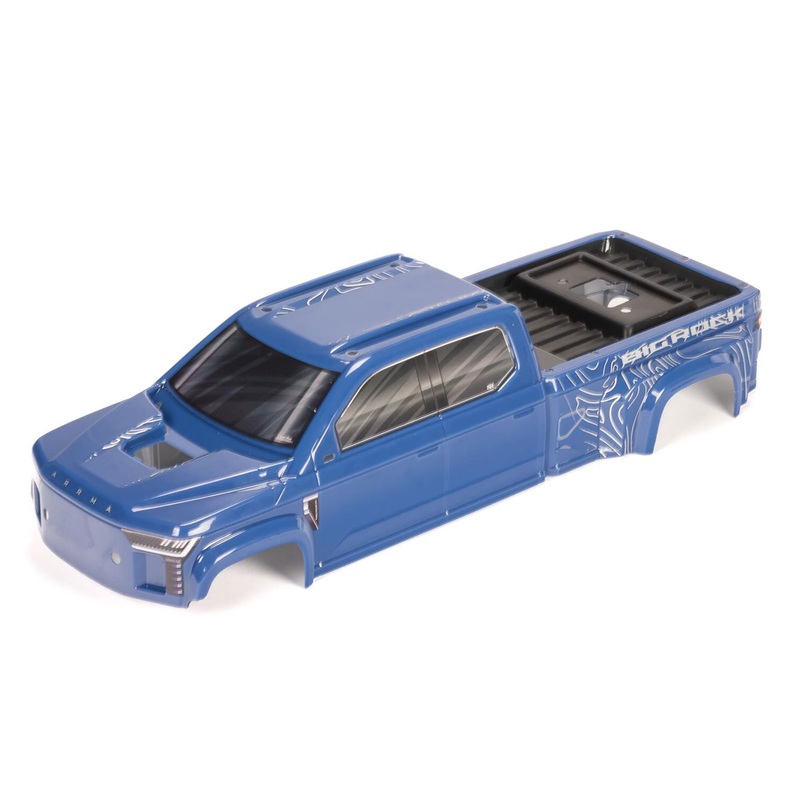 ARRMA ARA-1386 BIG ROCK CREW 4X4 Cab Clipless Blue Painted Decaled Trimmed Body