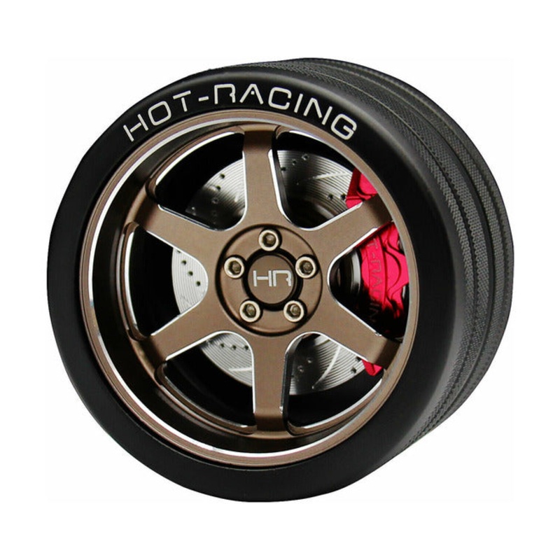 Hot Racing SW49TS24 Bronze TE37 6061 Steering Wheel NB4