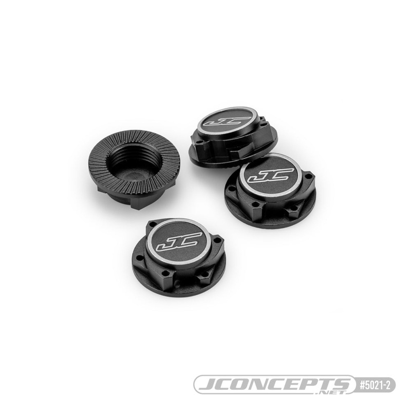 Jconcepts 5021-2 17mm Black Punisher Clutch Wheel Nut