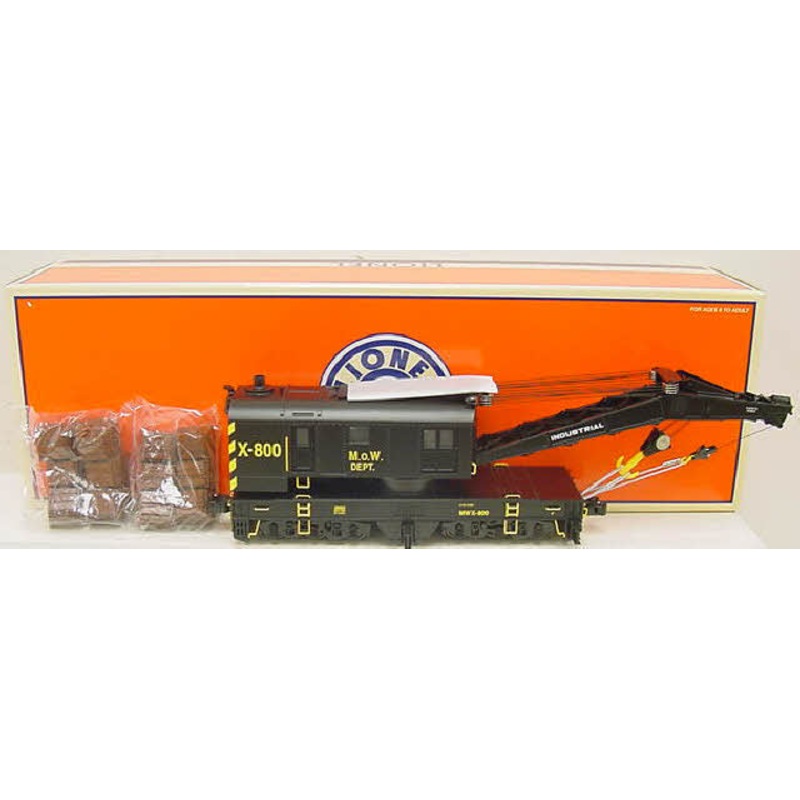 Lionel 6-29800 O Gauge Maintenance of Way Crane Car w/TMCC NIB