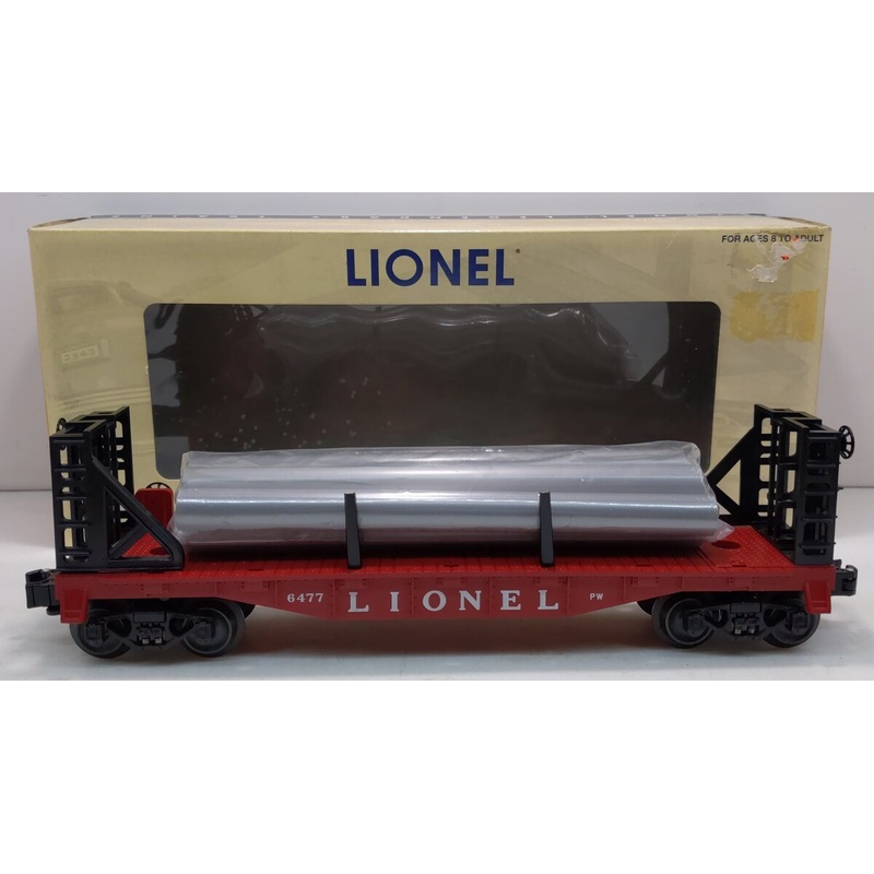 Lionel 6-39435 PWC Flatcar with Pipes #6477 LN/Box