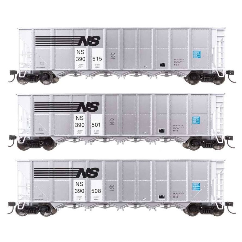 Walthers 910-56877 HO NS 50′ RD-4 Hopper #390501, #390508, #390515 (Set of 3)