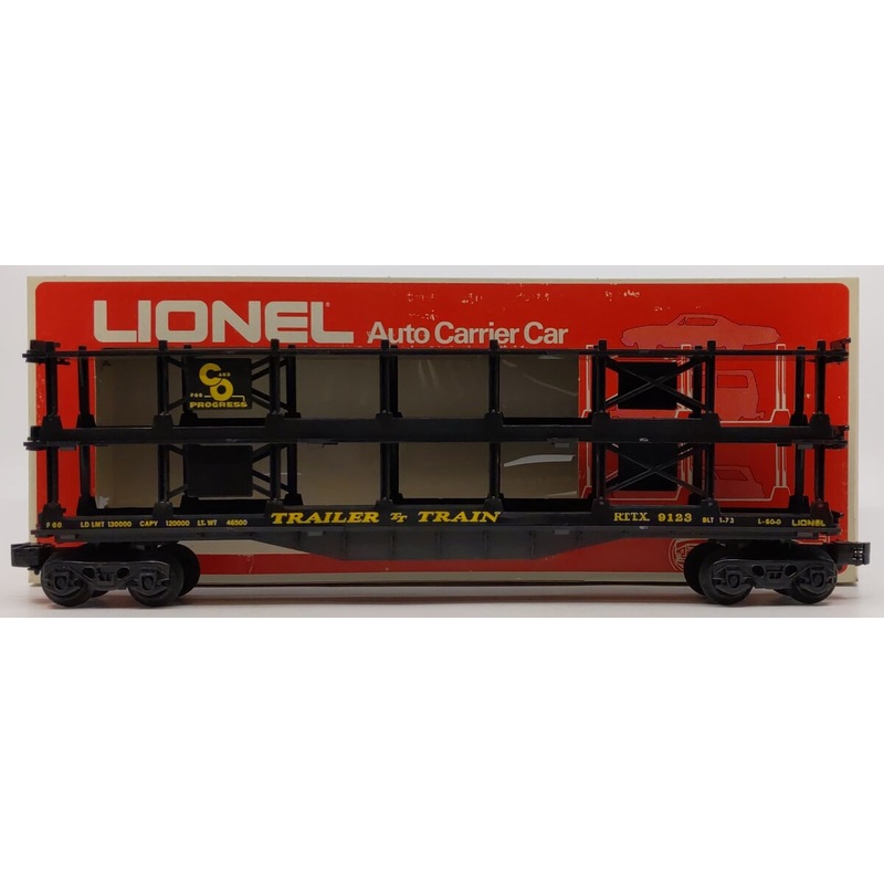 Lionel 6-9123 O Gauge Chesapeake and Ohio 3-Tier Auto Carrier Car LN/Box
