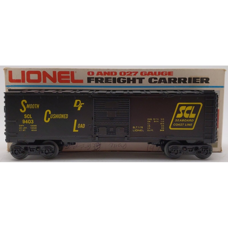 Lionel 6-9403 O Gauge Seaboard Coast Line Boxcar EX/Box