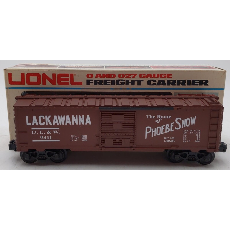 Lionel 6-9411 O Gauge Lackawanna Phoebe Snow Boxcar LN/Box