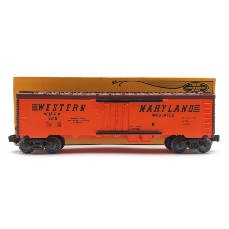 Lionel 6-9818 O Gauge Western Maryland Reefer Car LN/Box