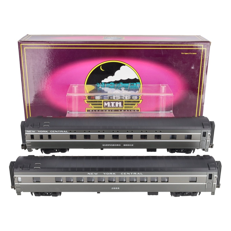 MTH 20-6616 O Gauge NYC 70′ Streamlined Sleeper/Diner Passenger Cars Set NIB