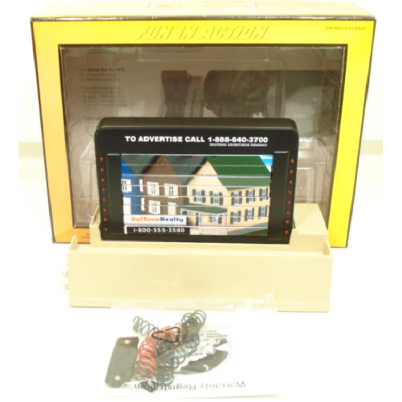 MTH 30-9132 Railtown Operating Billboard NIB
