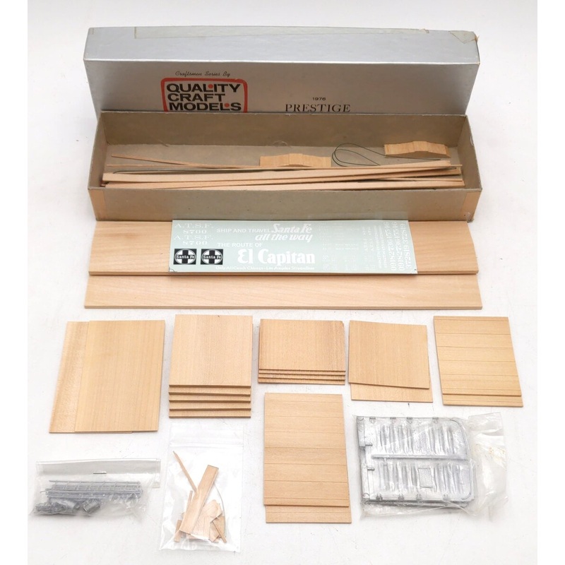 Quality Craft 518 1976 O Scale ATSF 50′ Auto Box Car Kit EX/Box