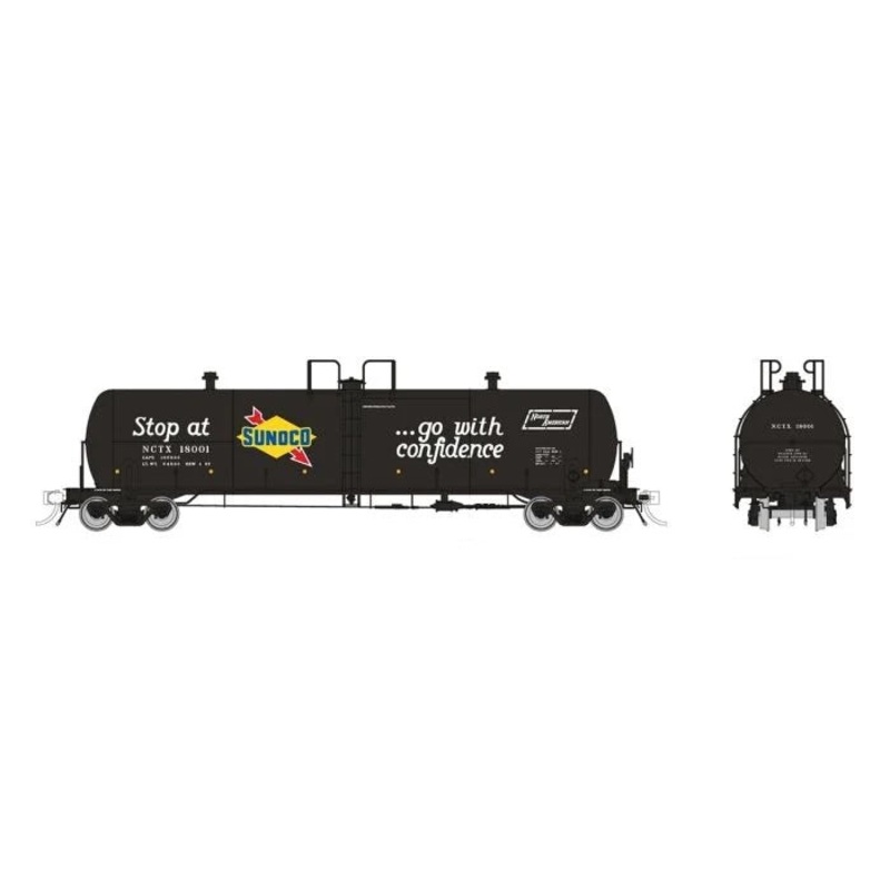 Rapido Trains 135018A HO Sunoco NCTX Procor 20K gal Tank Car