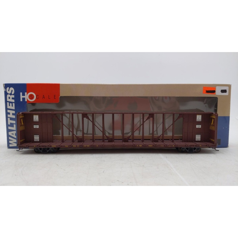 Walthers 932-4125 HO Scale NOKL 72′ Centerbeam Flat Car #732950 EX/Box