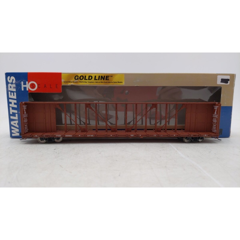 Walthers 932-4135 HO TTX 72′ Centerbeam Flat Car #856962 EX/Box