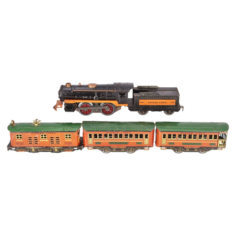 Winner Vintage O Prewar Steam, Electric, and Passenger Cars: 1030, 1019, [5]