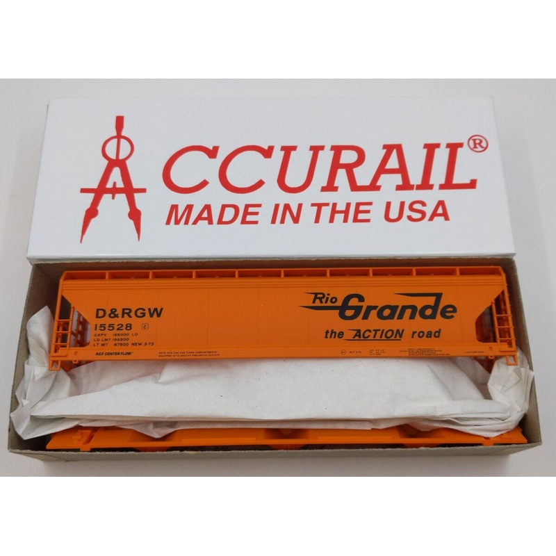 Accurail 2034.1 HO D and RGW ACF 3-Way CVD Hopper Kit #15528