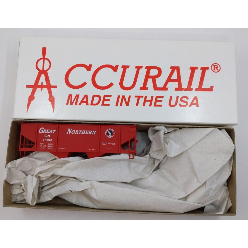 Accurail 2352 HO Great Northern Red Canton Twin Hopper Kit #73190
