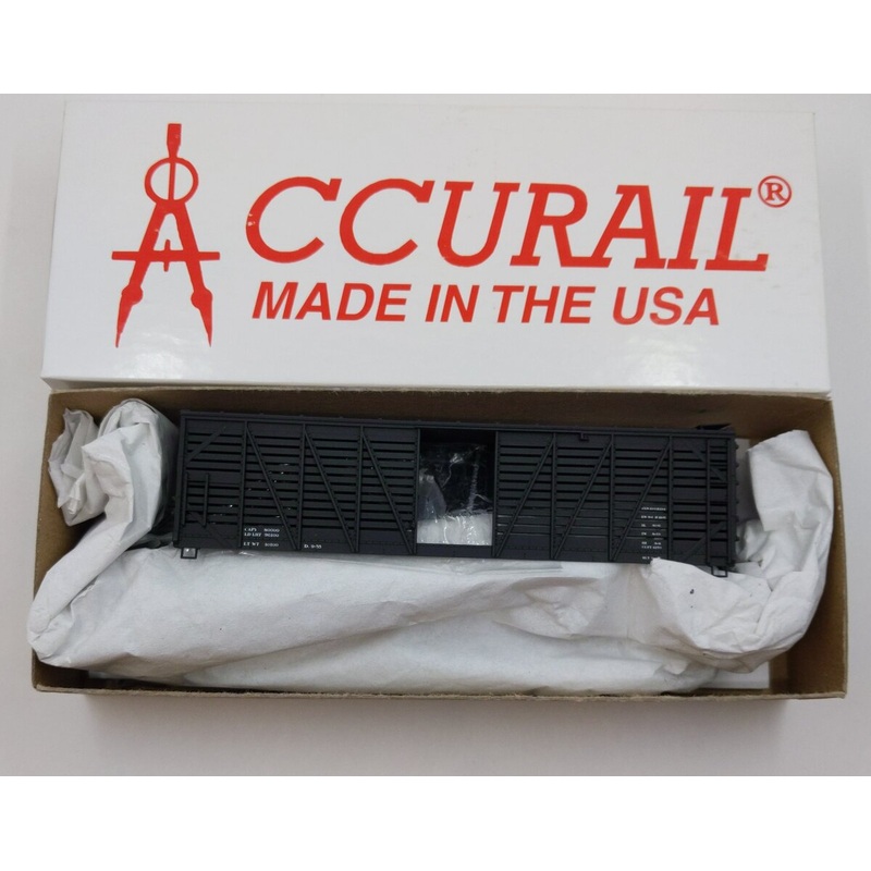 Accurail 4714.1 HO D and RGW 40′ Wood Stock Car Kit #39268