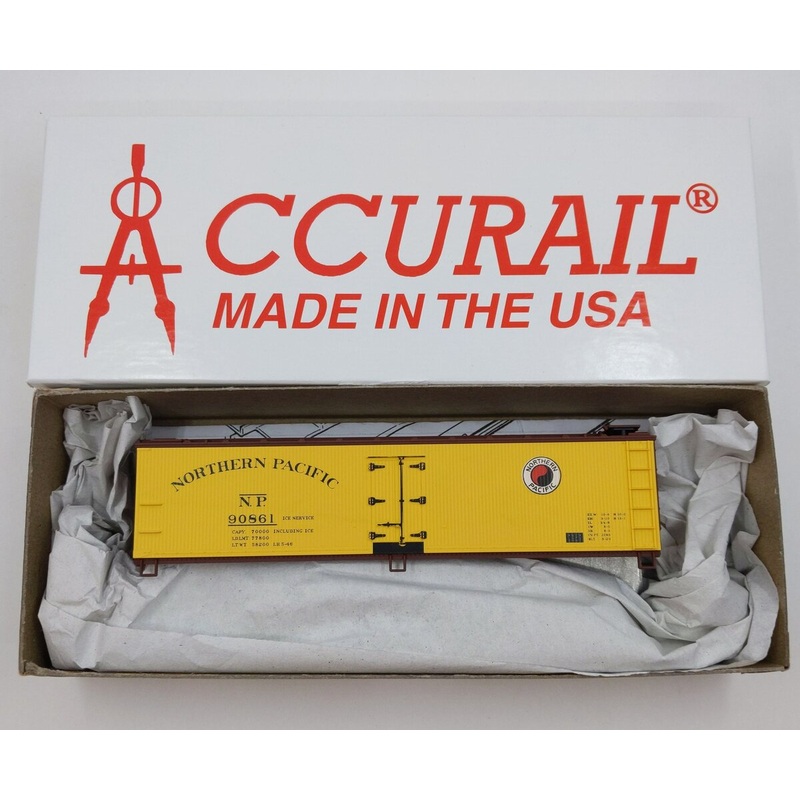 Accurail 8004 HO Northern Pacific 40′ Wood Reefer Box Car Kit #90861