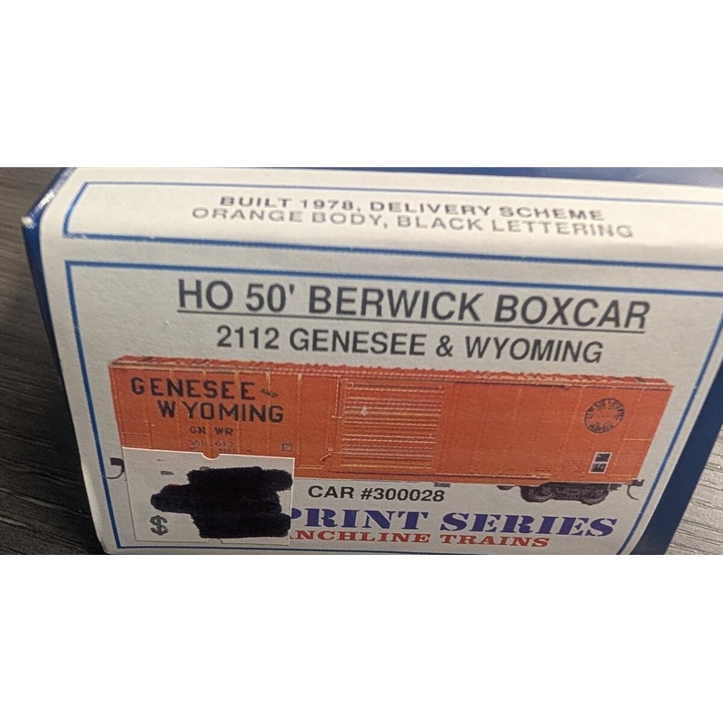 Branchline Trains 2112 HO Genesee & Wyoming 50′ Berwick Boxcar #300028 Kit