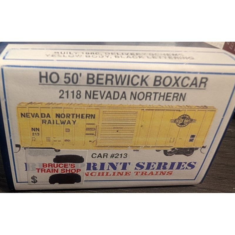 Branchline Trains 2118 HO Scale Nevada Northern 50′ Berwick Boxcar #213 Kit