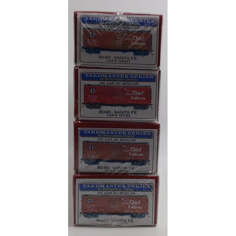 Branchline Trains 8045 HO Scale Santa Fe AAR 40′ Boxcar (Set of 4) Kits