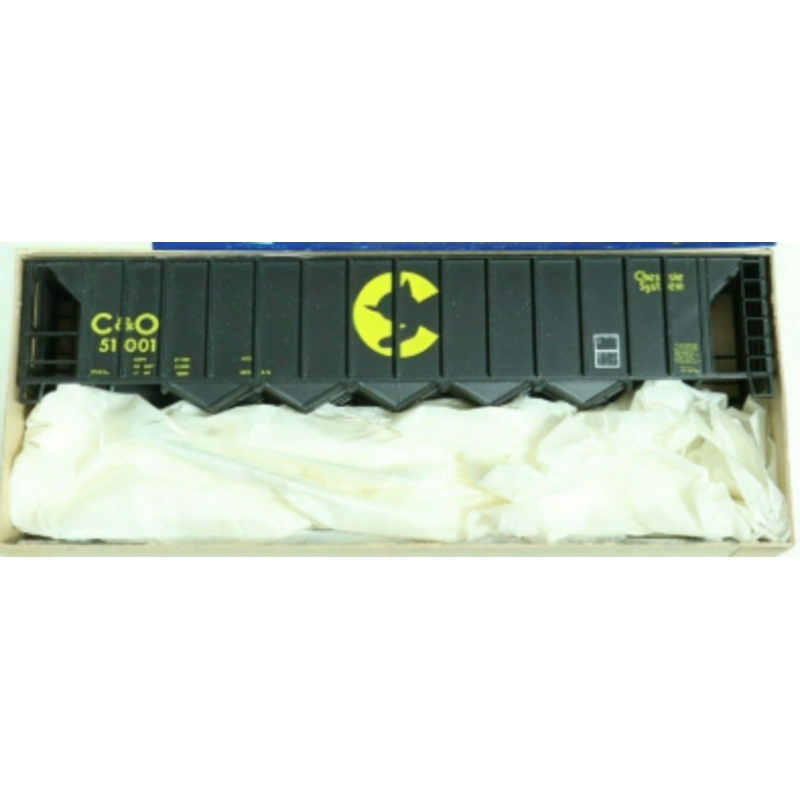 Roundhouse 1727 HO C & O 5-Bay Discharge Hopper Car #51001 Kit