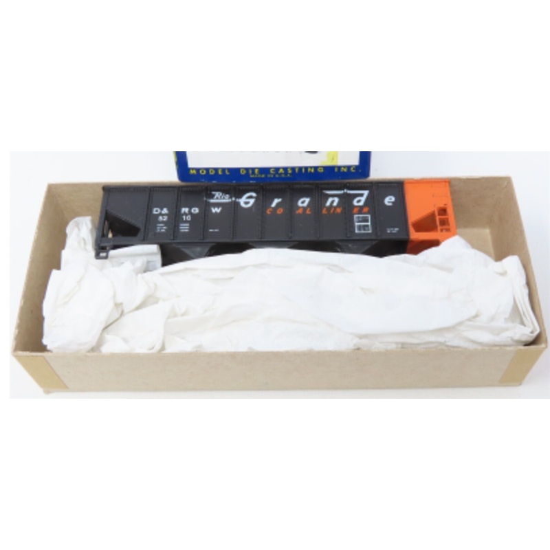 Roundhouse 3220 HO D&RGW 3-Bay Rib Side Hopper Car #5216 Kit