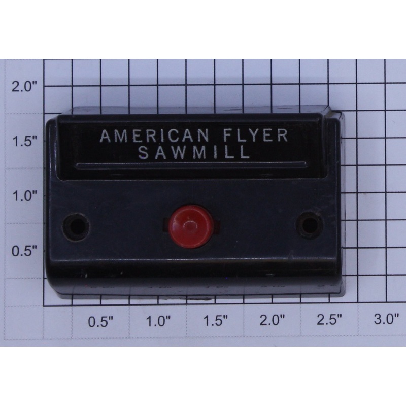 American Flyer XA14A964-N S Gauge Sawmill Control Button with Fahnestock Clips