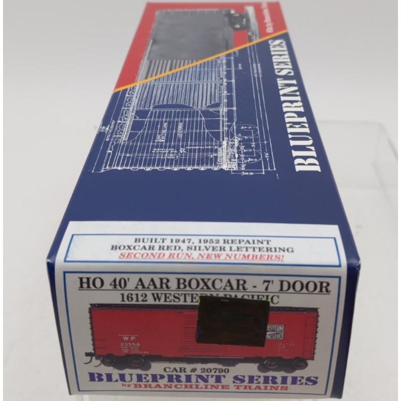 Branchline Trains 1612 HO Scale Western Pacific 40′ AAR Boxcar 7 Door #20790 Kit