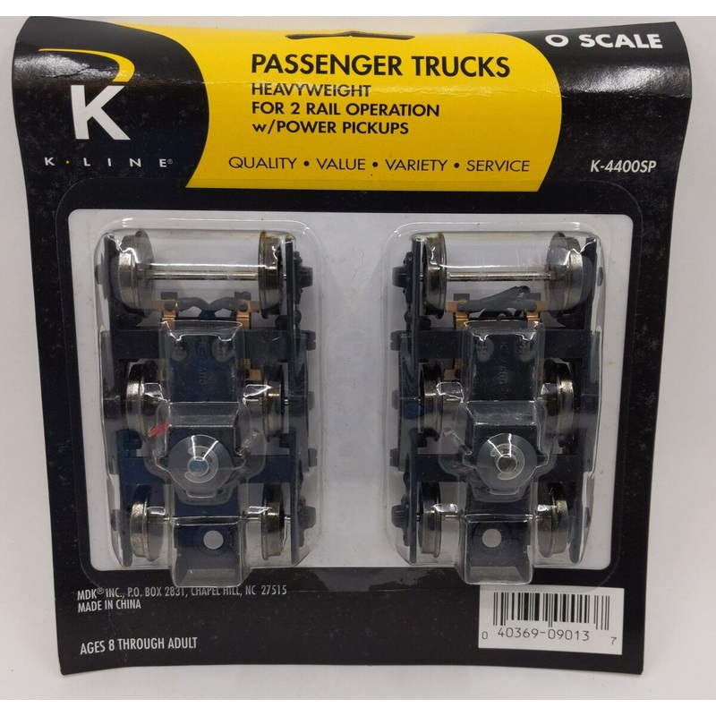 K-Line K-4400SP Heavyweight Passenger Car Trucks for 2 RAIL Operation