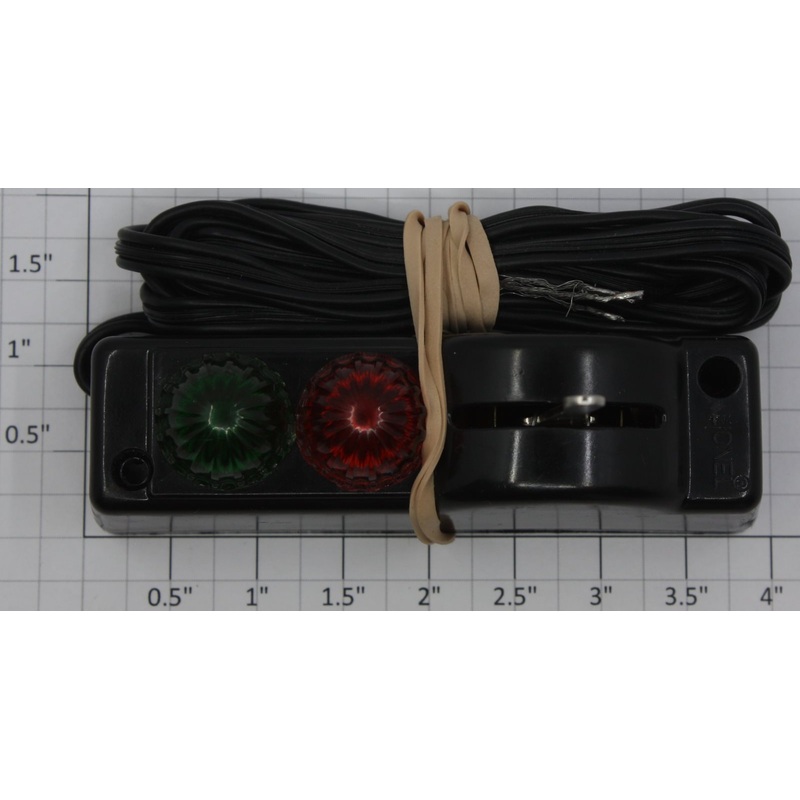 Lionel 5122-2 Black Switch Controller with Wire and Bayonet Base Bulbs