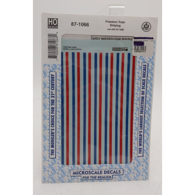 Microscale 87-1066 HO Scale Freedom Train Striping use With 87-1065 Decal Sheet