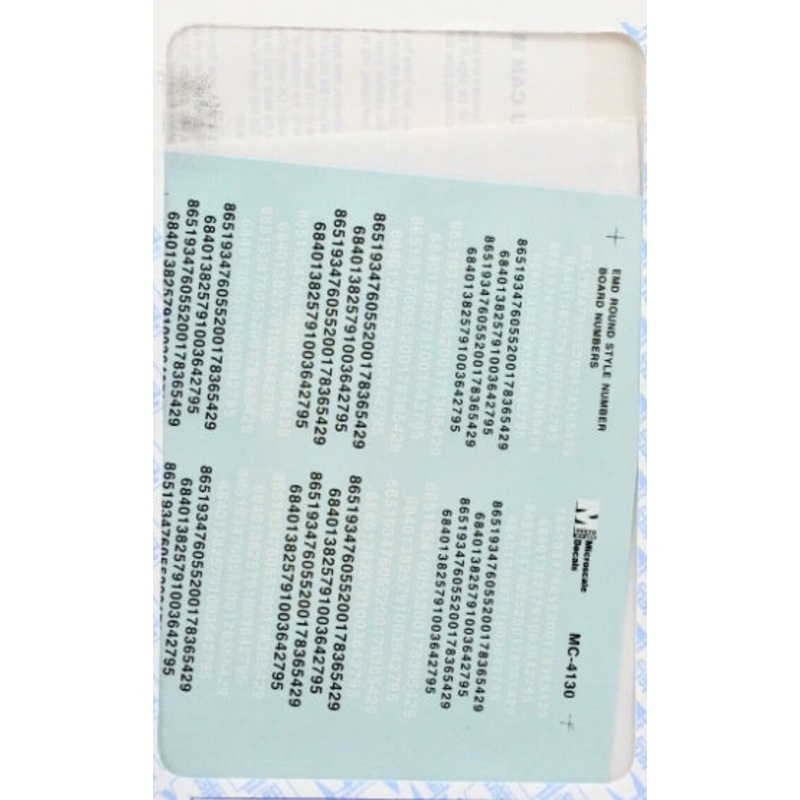 Microscale MC-4130 HO Number Boar Numbers EMD Round Style (1960+) Decal Sheet
