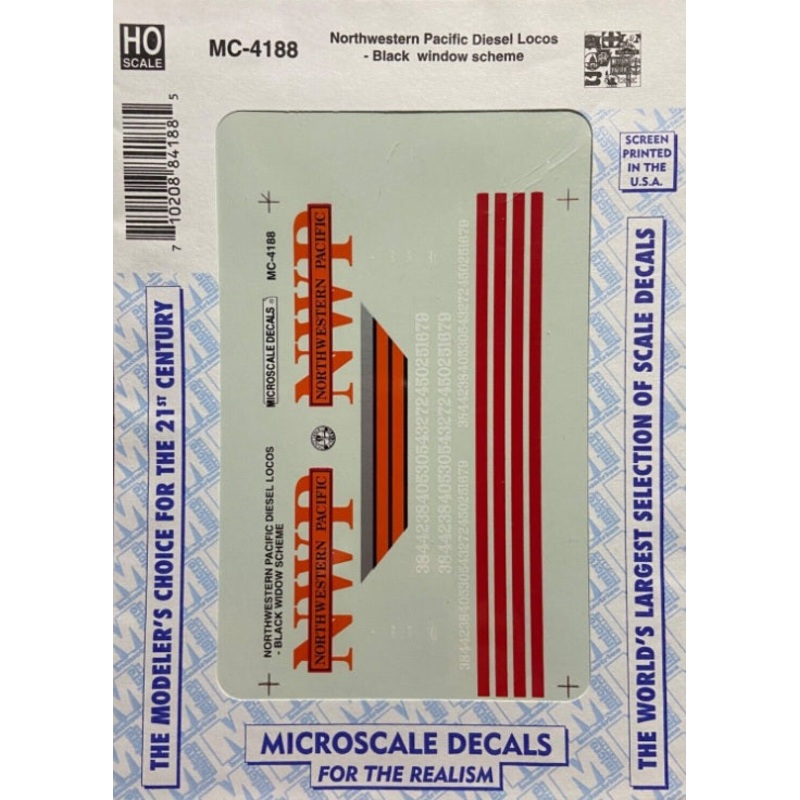 Microscale MC-4188 Northwestern Pacific Diesel Loco Black Window Scheme 1996+