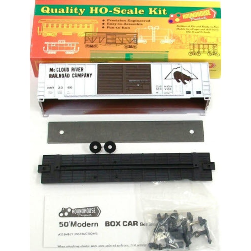 Roundhouse 1989 HO Scale McCloud River Double Door Boxcar # 2013 Kit