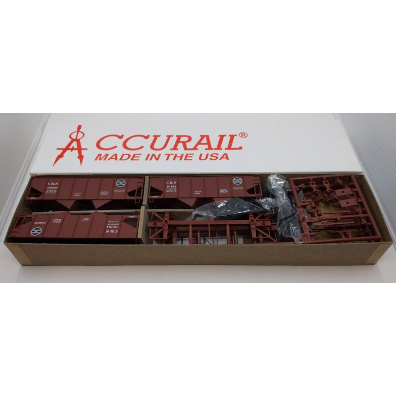 Accurail 24641 HO KIT 55Ton USRA Twin Hopper, C&S (3)