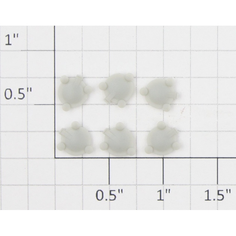 Athearn 87691 HO Unpainted Airslide Roof Hatches (Set of 6)