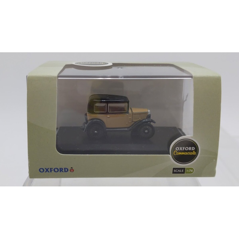 Oxford Diecast 76ASS001 1:76 Scale Austin Seven RN Saloon Fawn Diecast Model