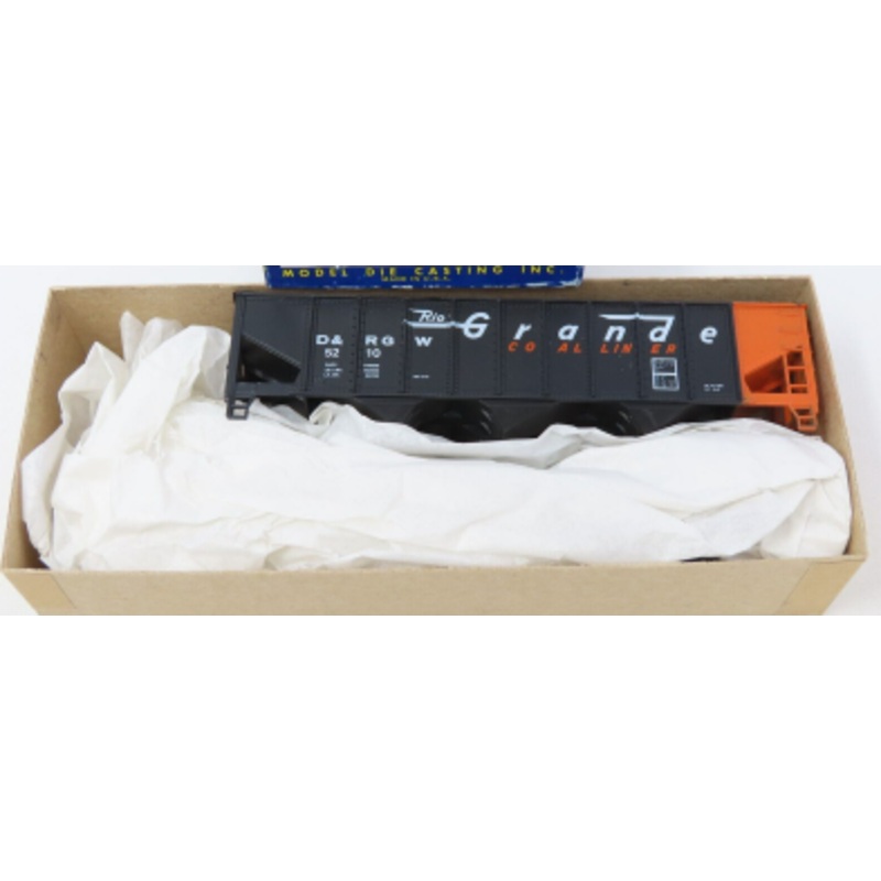 Roundhouse 3220 HO D&RGW 3-Bay Rib Side Hopper Car #5210 Kit