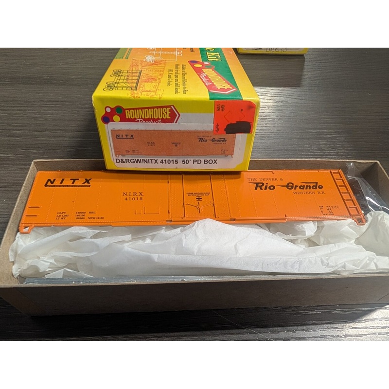 Roundhouse 41015 HO D&RGW/NITX 50′ PD Boxcar #41015 Kit