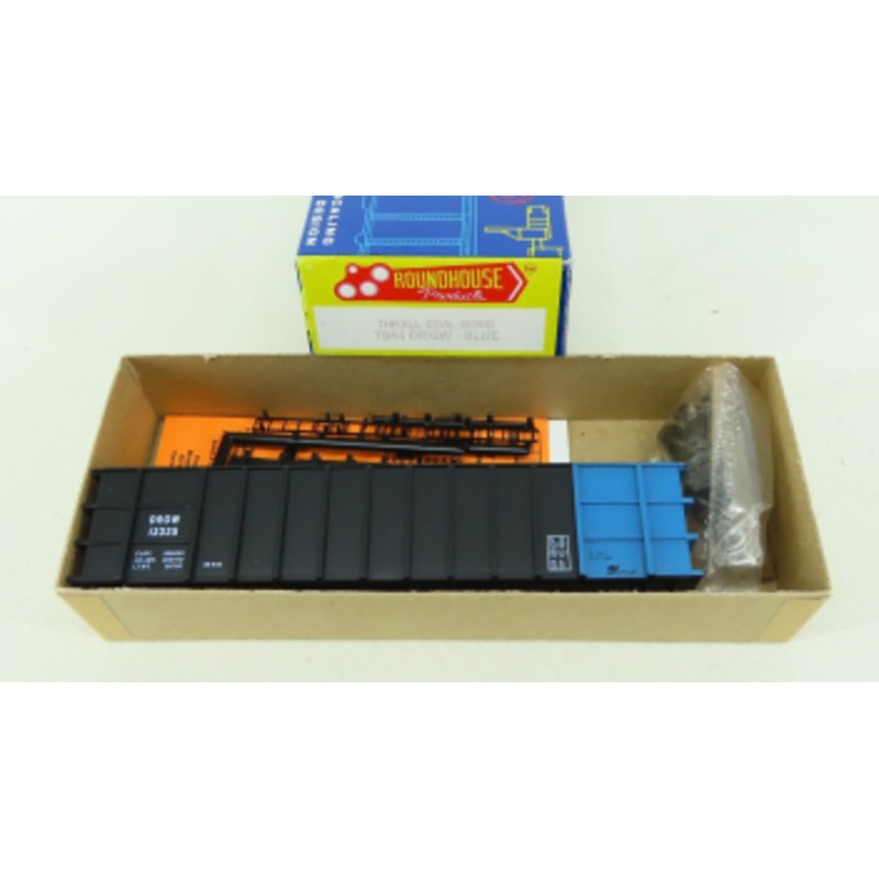 Roundhouse 7844 HO Scale Blue D&RGW Thrall Coal-Gons #13335 Kit