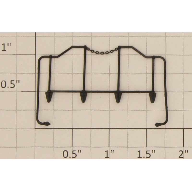 S-Helper 653-12-02-BK SW Black Multiple Unit End Railing